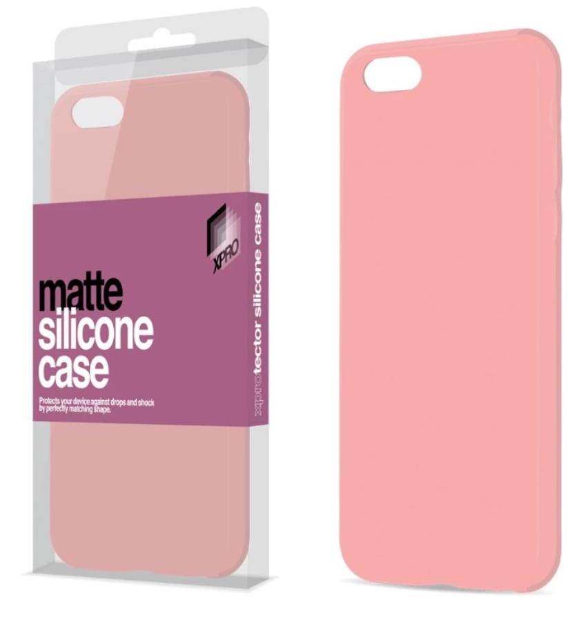 XPRO Szilikon matte tok ultravékony Púder pink Apple iPhone 7 / 8 / SE 2020 / SE 2022 