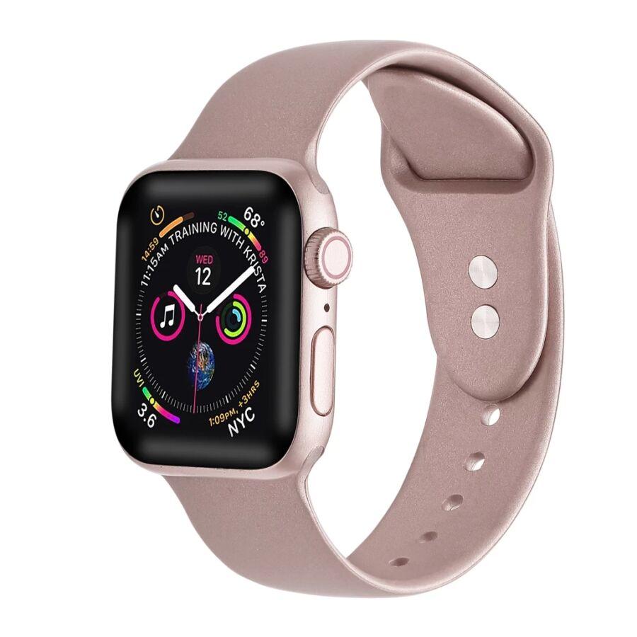 Xprotector XPRO Apple Watch szilikon sport szíj Rozéarany 38mm/40mm/41mm