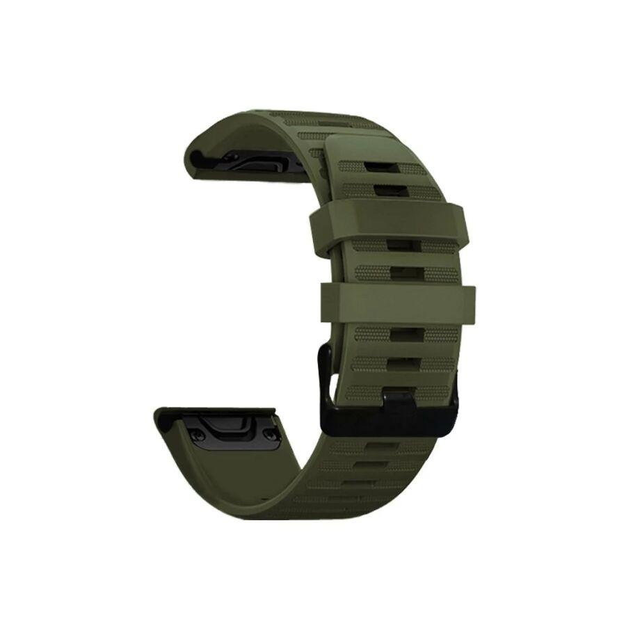 Xprotector XPRO Garmin szilikon óraszíj Sötétzöld 26mm