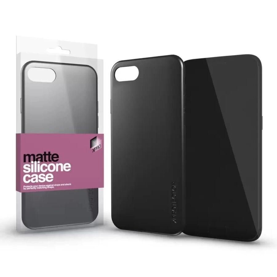 Xprotector XPRO Szilikon matte tok ultravékony fekete Xiaomi Redmi 12C készülékhez