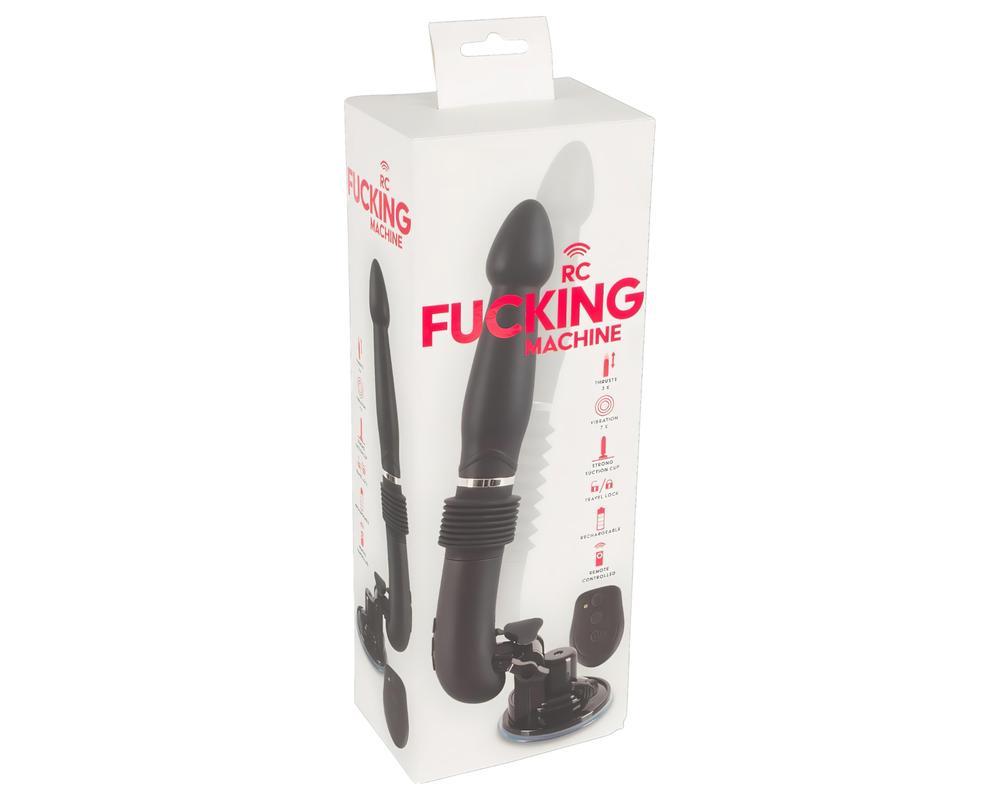 You2Toys - RC Fucking Machine - akkus lökő vibrátor (fekete)