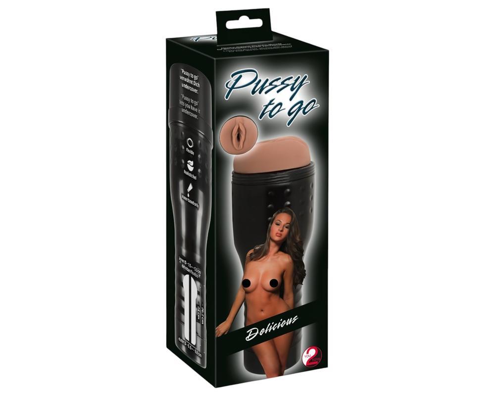 You2Toys Pussy to Go Delicious - műpunci (sötét natúr)