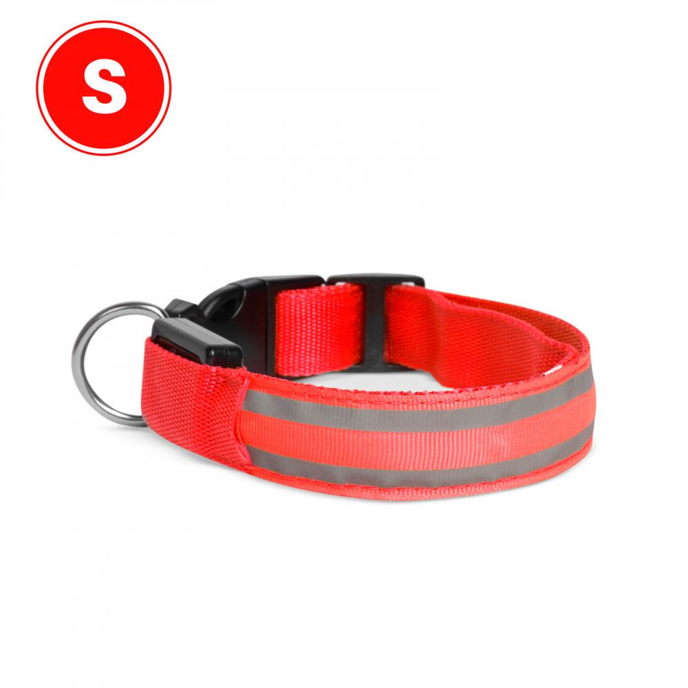 Yummie LED-es nyakörv - akkumulátoros - S méret - piros 60027B
