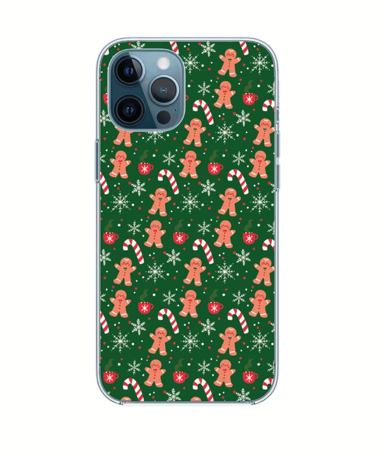 Zöld mézeskalács karácsonyi szilikon tok, Huawei P10
