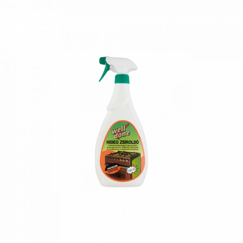 Zsíroldószer szórófejes 750 ml hideg zsíroldó Well Done