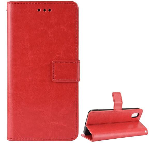 ZTE Blade A3 2020 Flip tok álló, bőr hatású PIROS